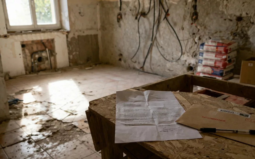 Modèle de lettre pour travaux non effectués : mise en demeure, recours et conseils d’expert