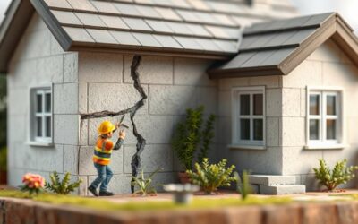 Utiliser des agrafes pour une fissure sur un mur en parpaing