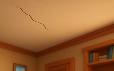 Fissure plafond qui revient : causes et solutions ?