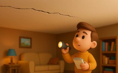 Fissure sur toute la longueur du plafond que faire ?