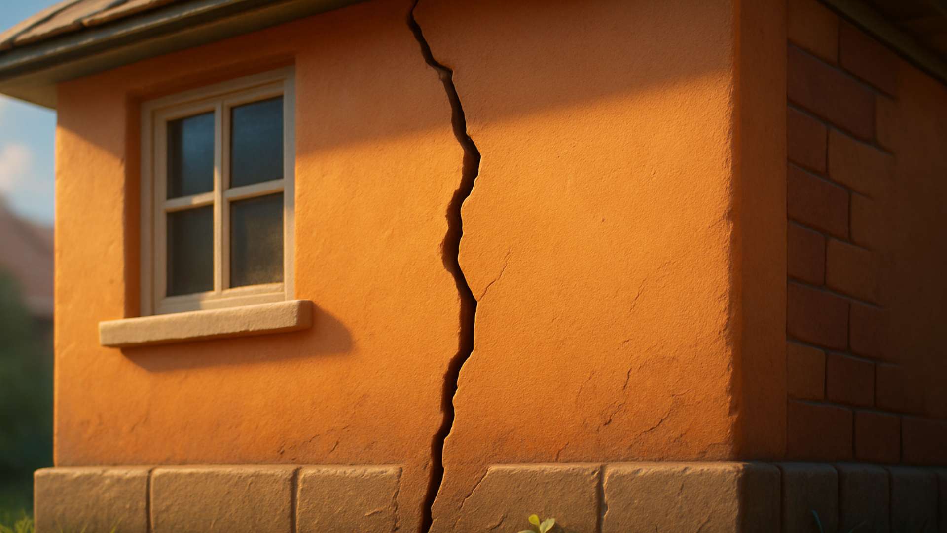 Fissure verticale mur extérieur