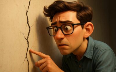 Fissures dans un mur