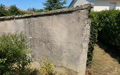 Mur de clôture fissuré ou effondré : danger, responsabilité, assurance