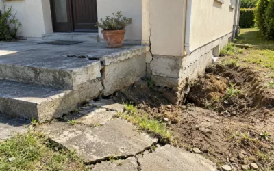 Affaissement de terrain sous une maison : signes, causes et solutions